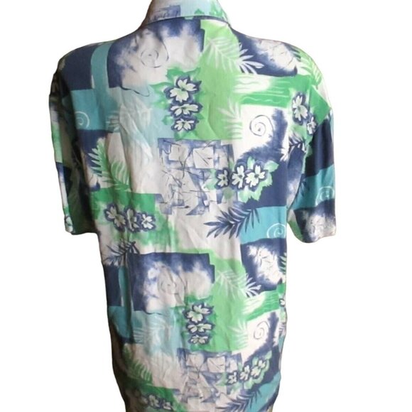 Small Vintage Krazy Kat Hawaiian Short Sleeve Button-Down Shirt Rayon Floral 90s - Picture 3 of 5